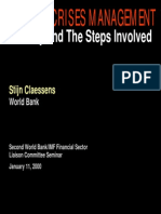 The Why and The Steps Involved: Banking Crises Management