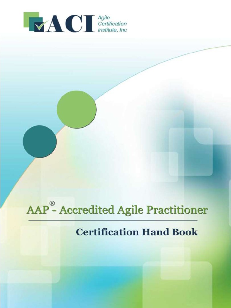Accredited Agile Practitioner Certification Handbook | PDF | Agile ...