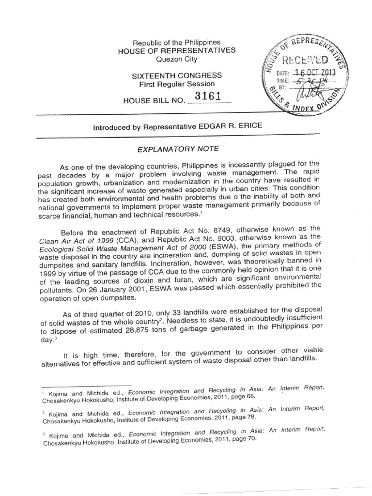 Ecological solid waste management act of 2000 essay picture