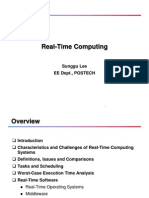 Real-Time Computing: Sunggu Lee Ee Dept., Postech