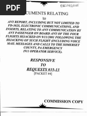 T7 B12 Doj Doc Req 35 13 Packet 4 Fdr Entire Contents Response Letters Reports 403 Pdf United Airlines Flight 93 September 11 Attacks