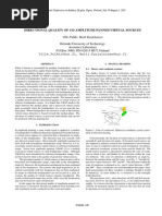 Directional Quality of 3D Amplitude Panned Virtual Sources