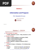 Information and Program: Robotics 1