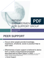 Patient Empowerment: Peer For Support Group: Dr. Mohd Syis Bin Zulkipli Pegawai Perubatan UD44 Champion MBAR