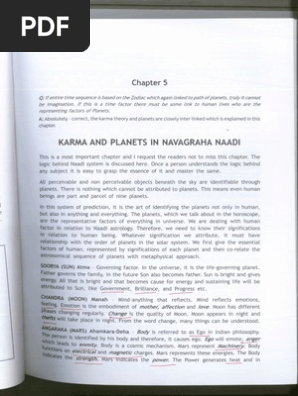 Nadi Notes, Basics of Indian Nadi System by Late RG Rao ...