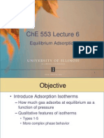 Che 553 Lecture 6: Equilibrium Adsorption