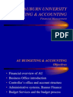 Auburn University Budgeting & Accounting: Financial Management