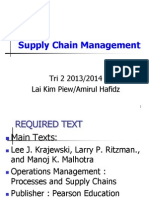 Supply Chain Management: Tri 2 2013/2014 Lai Kim Piew/Amirul Hafidz