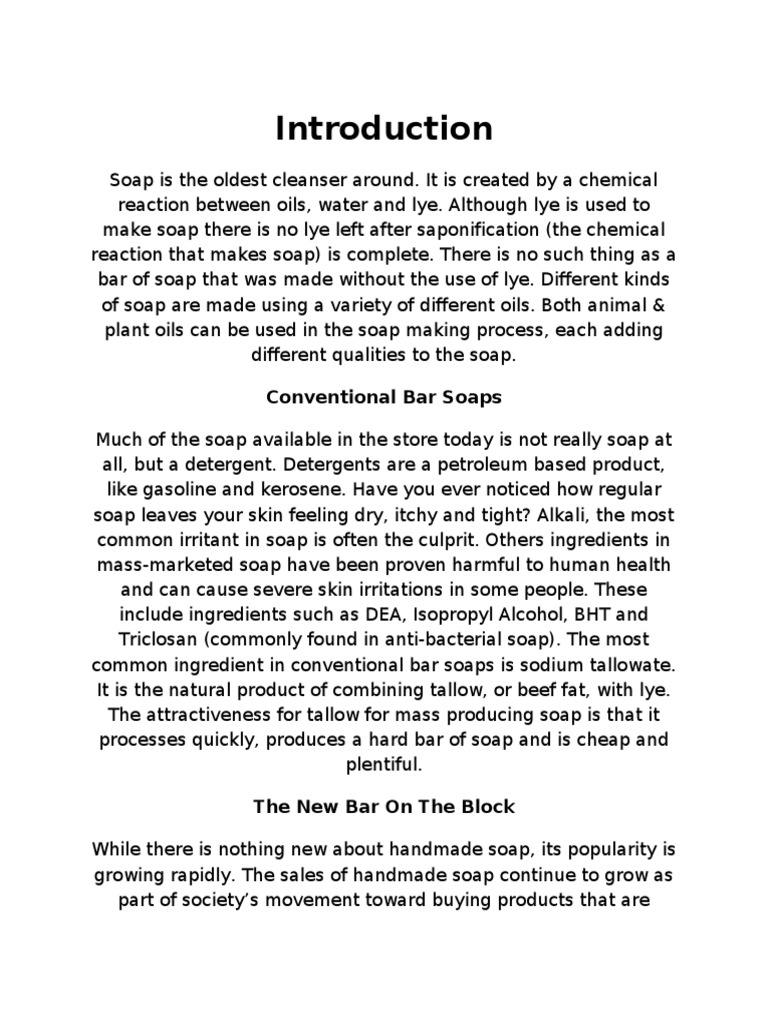 Project in Tle | PDF | Soap | Sodium Hydroxide
