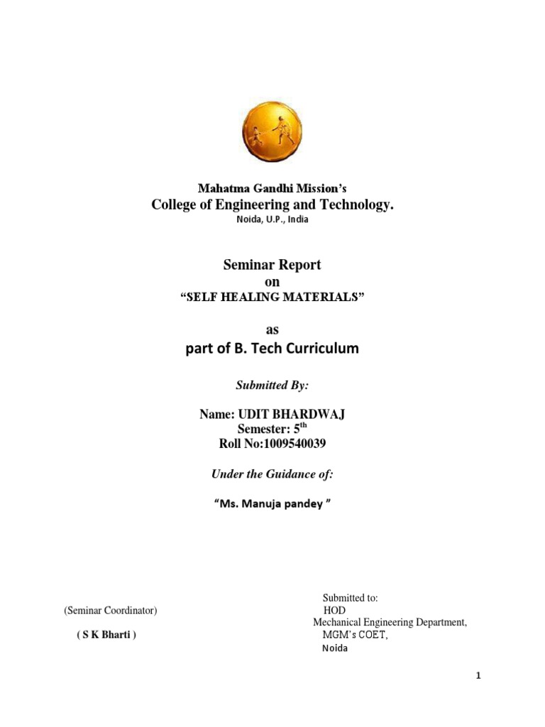 Self Healing Materials Pdf Polymers Materials Science