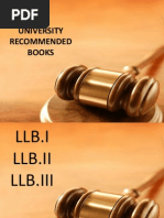 University Recommended Books