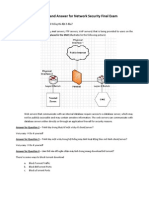 Network Security Question and Answer Document