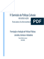 FCRB Formulacao e Avaliacao de Politicas Publicas Conceitos Tecnicas e Indicadores