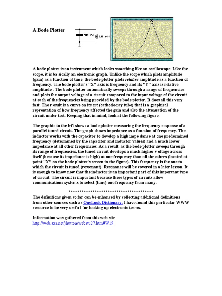 A Bode Plotter: Onelook Dictionary | PDF | Teaching Methods & Materials ...