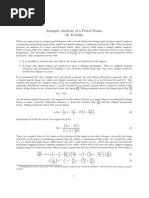 Example Analysis of A Portal Frame DR M Gillie