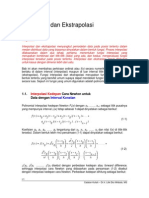 Bab 1 - Interpolasi Dan Ekstrapolasi - Updated