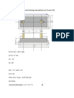 Compound Footing Calculations On D Axis F10: R 53.9+60 113.9 Ton L2 R L P1 L2 .95 L1 .85