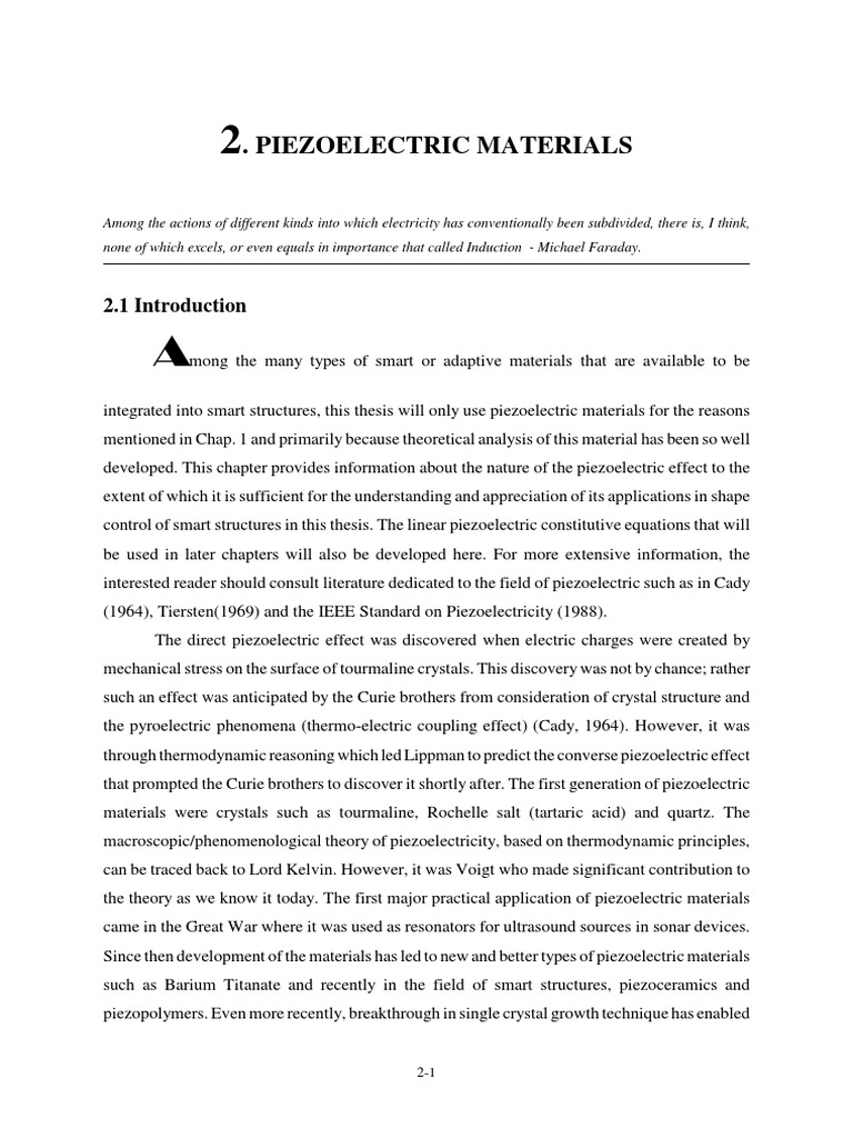 Piezoelectric Materials PDF | PDF