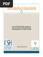 Ortografia e Oralidade