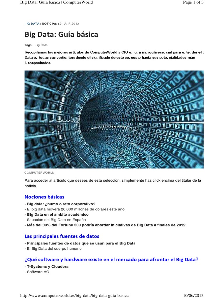 Big Data - Guia Basica | PDF | Negocios