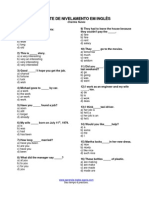 Teste de Nivelamento Ingles1