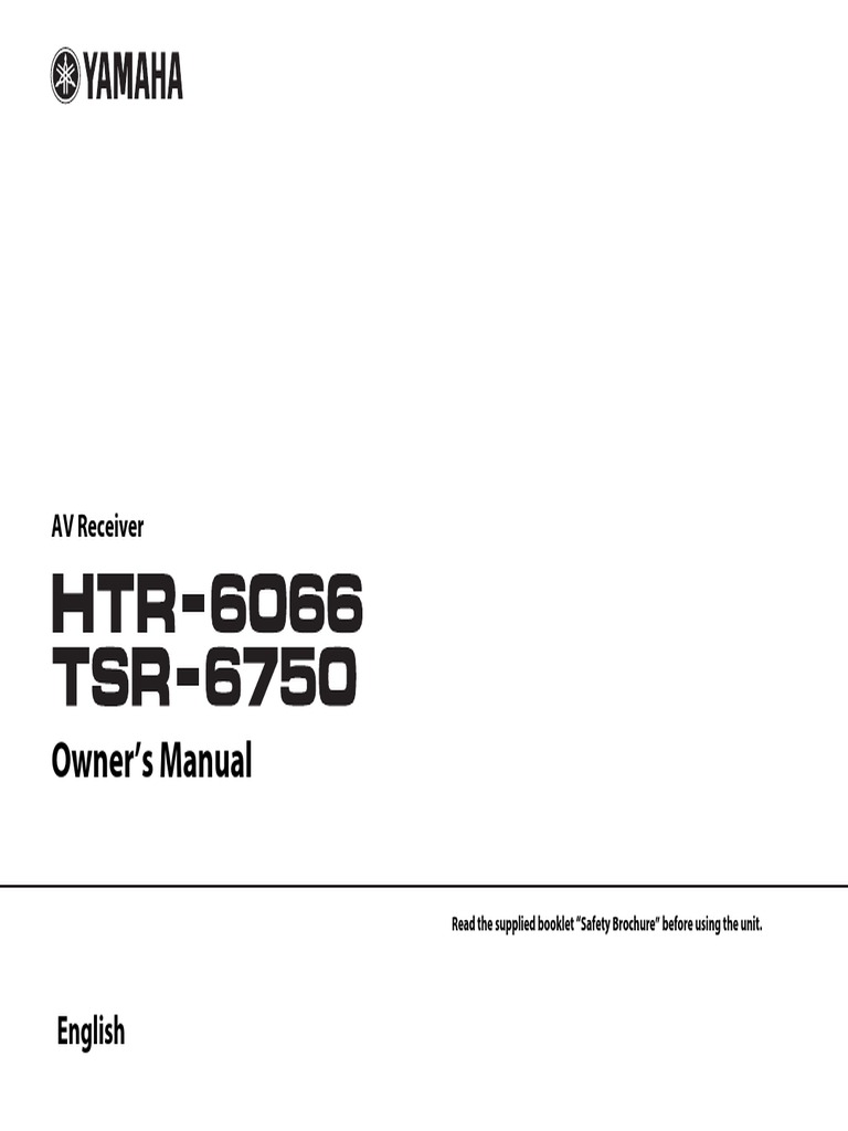 yamaha htr 6066 manual Yamaha tsr-6750wa / tsr-6750 / htr-6066 owner's manual | hdmi.