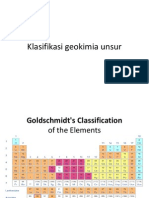 Klasifikasi Geokimia Unsur