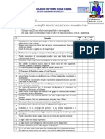 FICHA 1 - Consciencia Civica e Ambiental