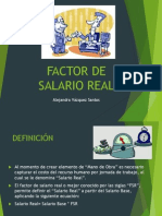 Factor Salario Real Costos