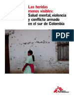 Medicos Sin Fronteras - Salud Mental en Colombia Jun2013