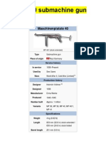 MP 40 Submachine Gun (NAZI Germany)