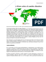 Protocolo de Kioto sobre el cambio climático