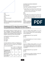 Ponderaciones SF 12