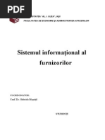  Sistemul Informational Al Furnizorilor 