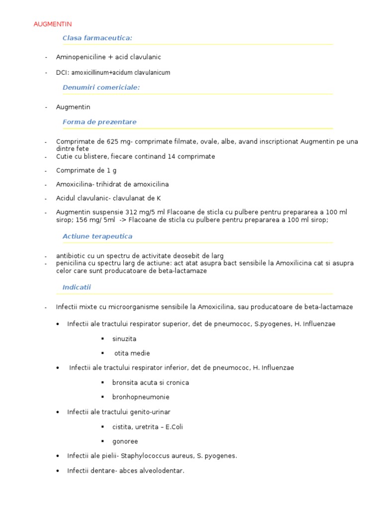 Augmentin | PDF