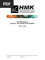 The HMK Guide To Sizing of Servo Motors and Amplifier