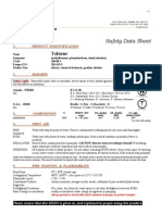 Toluene MegaToluene Megaloid Laboratories Data Sheet