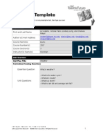 Unit Plan Template