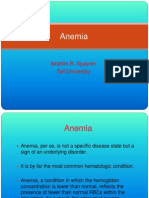 Anemia: Ibrahim R. Ayasreh Taif University