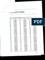 Probability Tables