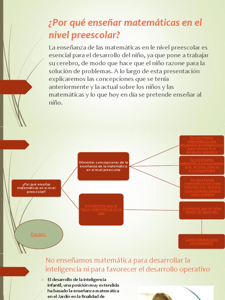 La Enseñanza De Las Matematicas En Preescolar Cómo Enseñar