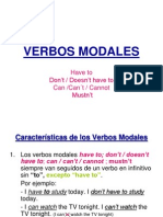 Verbos Modales: Have To Don't / Doesn't Have To Can /can T / Cannot Mustn't