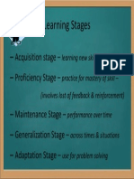 learning stages