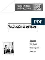 Valoracion de Empresas - Yolis Davalillo, Gustavo Agudelo, Onelio Ruz