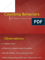 counting behavior
