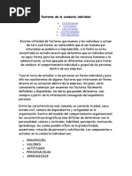 Factores de La Conducta Individual
