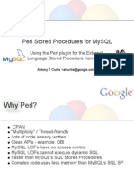 Perl Stored Procedures For MySQL Presentation
