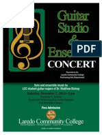 Flyer Perf Arts GuitarEnsemble Studio Fall2013