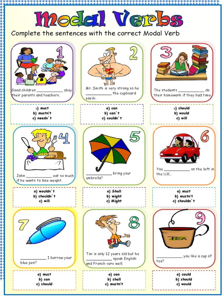 Modal Verbs - steacher