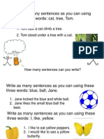 Sentence Writing